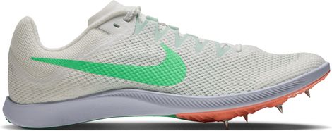 Nike Zoom Rival Distance atletiekschoenen, wit/groen/oranje, unisex