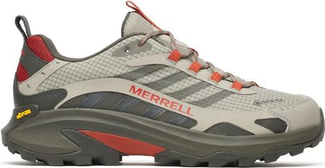 Merrell Moab Speed 2 Gore-Tex Hiking Shoes, Gray/Red, Men's