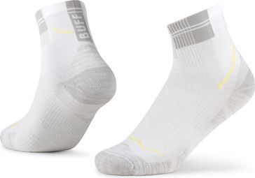 Buff Coolnet Quarter Socks - White