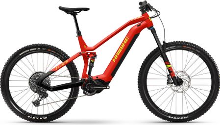 VTT Électrique Tout-Suspendu Haibike AllMtn 7 Sram GX Eagle 12V 750 Wh 29'' / 27.5'' Rouge / Jaune Fluo 2023 - Produit Reconditionné