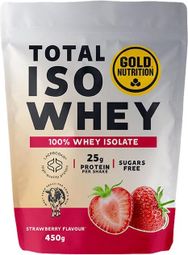 Boisson protéinée GoldNutrition Total Iso Whey Fraise - 450g  