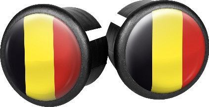 Capes de direction Belgique 20 mm jaune / noir / rouge