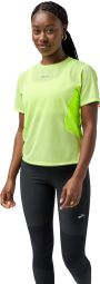 Brooks High Point 2.0 Jersey met korte mouwen voor dames in geel
