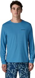 Patagonia Capilene Cool Daily Boardshort mit Logo, langärmeliges T-Shirt für Herren, blau