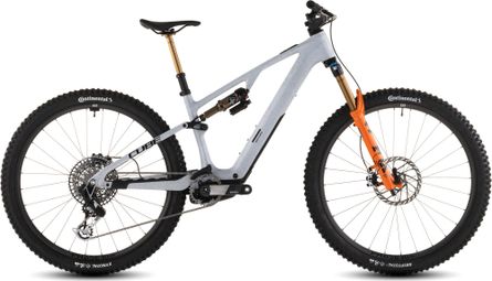 Cube AMS Hybrid One44 C:68X Super TM 400X Elektrische full suspension MTB Sram 12S 400 Wh Bosch 60 Nm 29'' Fog Grey Fibre 2026