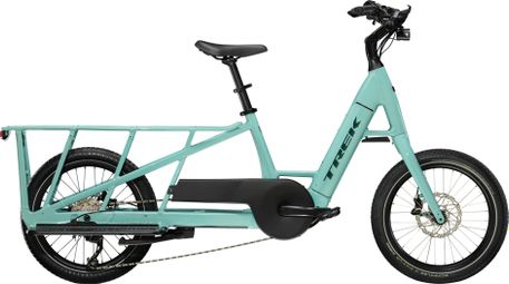 Trek Fetch+ 2 Shimano Deore 10V 500Wh 20'' Sage Green 2023 Elektrische Longtail Cargo Bike