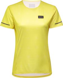 Camiseta de manga corta Gore Wear Context Daily para mujer Amarillo fluorescente