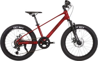 Scamp TallFox kinder-mountainbike met Shimano Tourney 7-speed versnelling, 20 inch, rood