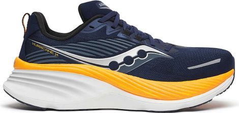 Scarpe da corsa Saucony Hurricane 24 blu/arancione da uomo
