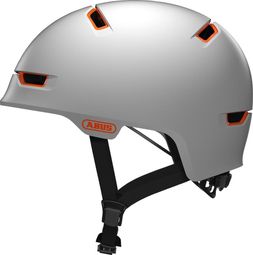 Abus Scraper 3.0 ACE Casco Polar Mate Blanco Naranja