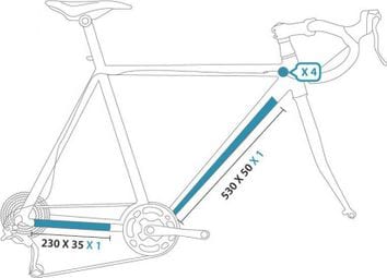 Kit de protección CLEARPROTECT Invisible Tamaño de la bicicleta Pequeño