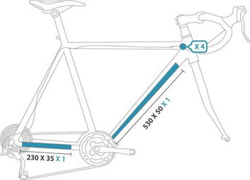 CLEARPROTECT Kit Protections Invisibles pour Vélo de Route S