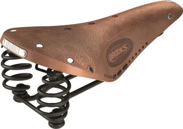 Brooks England Selle vélo B396 Flyer hommes âgés marron