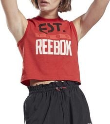 Débardeur Rouge Femme Reebok Graphic Tank