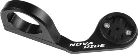 Support de compteur GPS Nova Ride Aluminium Court pour Garmin  Wahoo  Bryton et Hammerhead Noir