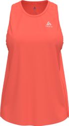 Débardeur Running Femme Odlo Zeroweight Chill-Tec Corail