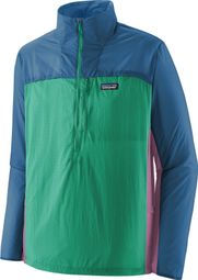 Patagonia Houdini Stash 1/2 Zip Windjack Blauw/Groen Heren