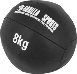 Médecine Ball Gorilla Sports Cuir Synthétique de 1kg à 10kg - Poids : 8 KG