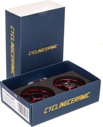 CiclismoCeramic Jockey Wheels Dura-Ace / Ultegra 10 / 11s Rojo