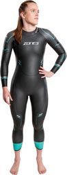 Traje de neopreno Zone3 Advance para triatlón de mujer Negro/Azul