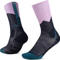 Buff Merino Midweight Crew Socks - Purple