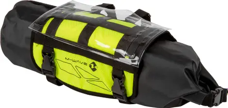 M Wave Rough Ride Front Handlebar Bag 10L Black / Yellow