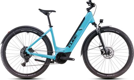 Cube Nuride Hybrid Performance 625 Allroad Easy Entry Electric Hybrid Bike Shimano Cues 9S 625 Wh 29'' Swimming Pool Blue 2025