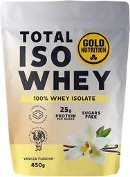 Boisson protéinée GoldNutrition Total Iso Whey Vanille - 450g  