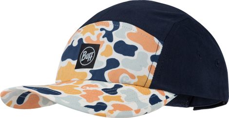 Buff 5-Panel-Kappe „Venture“ Blau/Orange für Kinder