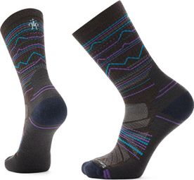 SmartWool Light Cushion Mountainrange Crew Socks Brown / Blue