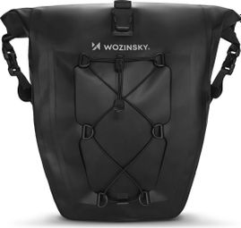 Sacoche coffre de vélo étanche 25L Noir