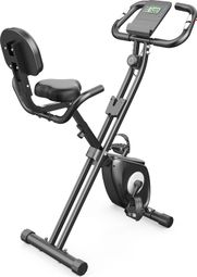 Vélo d’appartement Fitness pliable 4-en-1 magnétique compact Noir