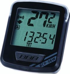 Compteur Sans Fil BBB NanoBoard 14 Fonctions Noir Gris