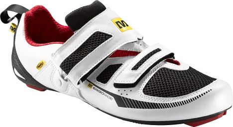 MAVIC Race Tri Shoes White / Black / Red