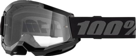 Masker 100% Strata 2 Zwart/Helder glas