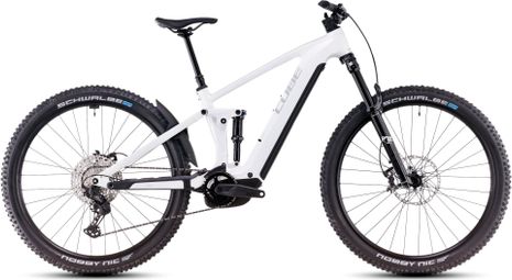 Cube Stereo Hybrid One44 EXC 800 Electric Full Suspension MTB Shimano Deore XT 12S 800 Wh 29'' Marble White 2025