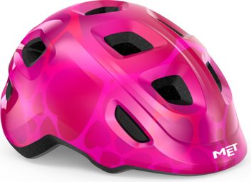 Casque enfants MET Hooray Mips Rose Brillant