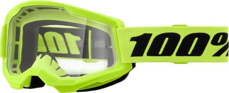 Brille 100 % Strata 2 Neon Yellow/Klarglas