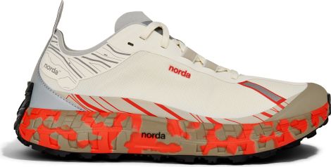 Chaussures Trail norda 001A RZ Fireclay Blanc/Orange Homme