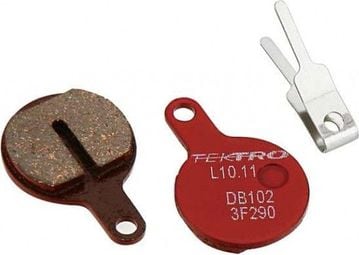 Plaquettes de frein l10.11 - lyra - la paire - rouge (ba4021-organic)-(part's pshimorg)