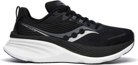 Saucony Hurricane 24 Large Running Shoes Nero/Bianco Uomo