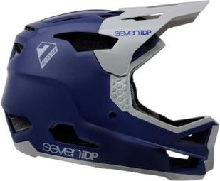 Casco Integrale Seven Project 23 Fibra di vetro / Blu Scuro Opaco / Grigio Lucido