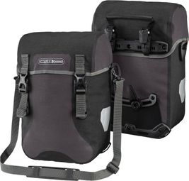 Paar Ortlieb Sport-Packer Plus Bagagetassen 30L Grijs Graniet Zwart