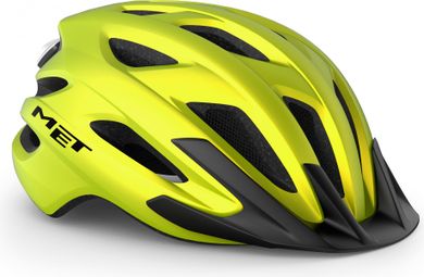MET Crossover Helm Lime Yellow Metallic Matt