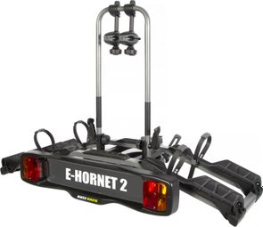 Buzz Rack Portabicicletas de enganche E-Hornet 2 7 Clavijas - 2 Bicicletas (Compatible con E-bike) Negro