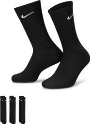 Calcetines <strong>Nike Everyday C</strong>ushioned Unisex Negros (x3)