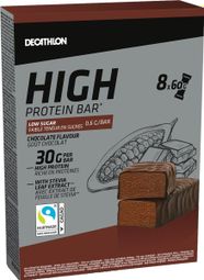 Decathlon Nutrition Barritas de Chocolate Altas Proteínas 8x60g