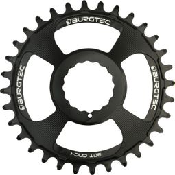 Plateau Direct Mount Burgtec Cinch Thick Thin 3 mm Offset Noir