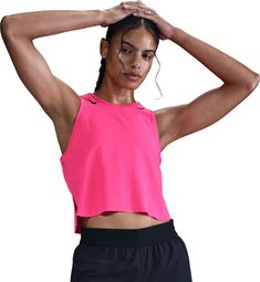 Débardeur crop Nike AeroSwift Rose Femme