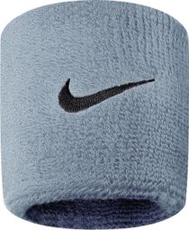 Muñequeras Nike Swoosh gris (par)